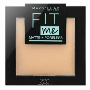 Maybelline Fit Me! Matte + Poreless Powder púder so zmatňujúcim účinkom 220 Natural Beige 9 g vyobraziť