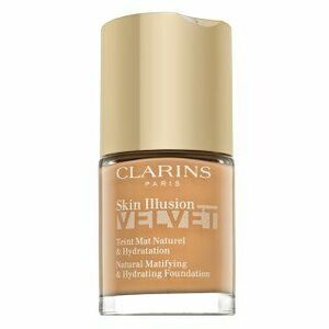 Clarins Skin Illusion Velvet Natural Matifying & Hydrating Foundation tekutý make-up so zmatňujúcim účinkom 110N Honey 30 ml vyobraziť