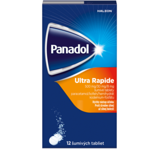 PANADOL Ultra Rapide šumivé tablety, stredne silná až silná bolesť 12 šumivých tabliet vyobraziť