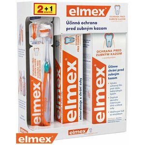 Elmex Caries protection Systém proti zubnému kazu - Zubná kefka + Zubná pasta 75 ml + Ústna voda 400 ml vyobraziť