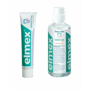 Elmex Sensitive sada ústnej hygieny zubná pasta 75 ml + ústna voda 400 ml vyobraziť