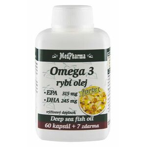 MedPharma OMEGA 3 rybí olej forte - EPA, DHA 67 kapsúl vyobraziť