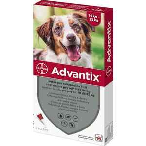 Advantix Spot-on pre psy od 10 do 25 kg 1 ks vyobraziť