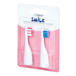Vitammy SMILE Náhradné násady na detské zubné kefky Smile, ružová/modrá, 2 ks vyobraziť