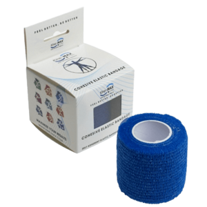 Kine-Max Cohesive Elastic Bandage elastické samofixačné ovínadlo, modré 5cm x 4, 5m vyobraziť
