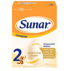 Sunar Complex 2 následná dojčenská mliečna výživa 600 g vyobraziť