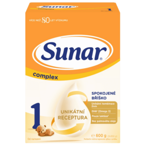 Sunar Complex 1 počiatočná dojčenská mliečna výživa v prášku 600 g vyobraziť