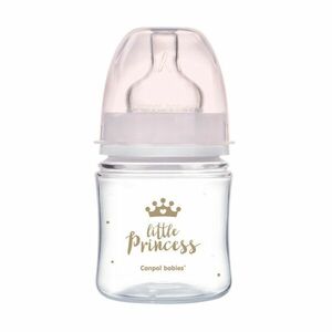 Canpol babies Dojčenská antikoliková fľaša široká EasyStart ROYAL BABY ružová 120 ml vyobraziť