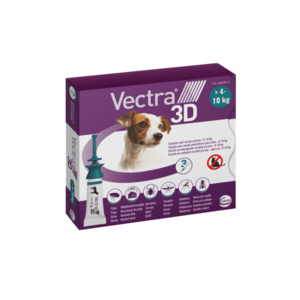 Vectra 3D Spot-on pre psy S (4–10 kg) 3 x 1.6 ml vyobraziť