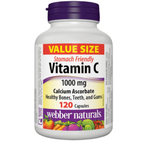 WEBBER NATURALS Vitamín C 1000mg + Calcium Askorbate 120 kapsúl vyobraziť