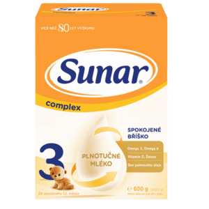 Sunar Complex 3 mliečna výživa pre malé deti 600 g vyobraziť