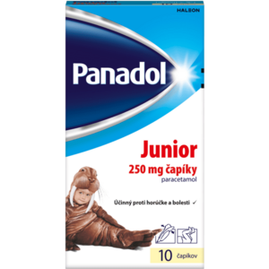 Panadol Junior čapíky 250 mg 10 ks vyobraziť