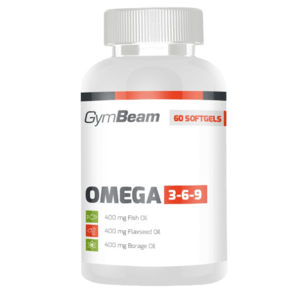 GymBeam Omega 3-6-9, bez príchute, 60 kapsúl vyobraziť