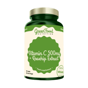 GreenFood Nutrition GreenFood Vitamín C 500 + Extrakt zo šípok 60 kapsúl vyobraziť