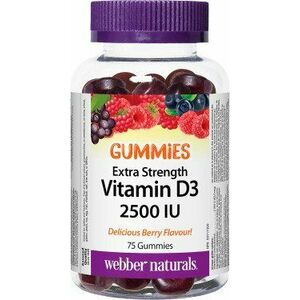 Webber Naturals Vitamín D3 2500 IU GUMMIES, lesné ovocie 75 ks vyobraziť