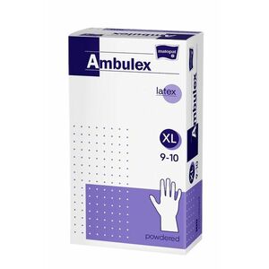 Ambulex rukavice latexové veľ. XL, nesterilné, pudrované 100 ks vyobraziť