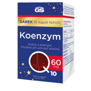 GS Koenzym Q10 60 mg darček 2023 60+10 kapsúl vyobraziť