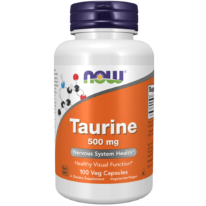 Now Foods Taurín 500 mg 100 kapsúl vyobraziť