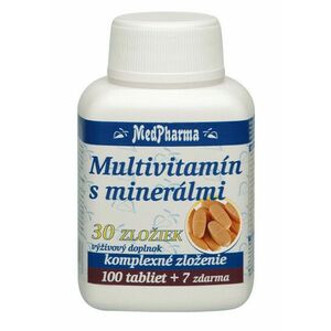 MedPharma Multivitamín s minerálmi 30 zložiek 107 tabliet vyobraziť