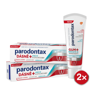 Parodontax Gum + Breath & Sensitivity Zubná pasta 2 x 75 ml vyobraziť