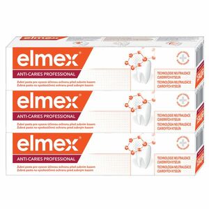 Elmex Anti-Caries Protection Professional Zubná pasta 3 x 75 ml vyobraziť