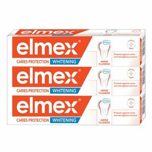Elmex Caries Protection Whitening Zubná pasta 3 x 75 ml vyobraziť