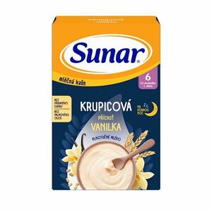 Sunar mliečna krupicová kaša na dobrú noc vanilková 210 g vyobraziť