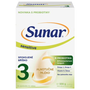 Sunar Sensitive 3, batoľacie mlieko 500 g vyobraziť
