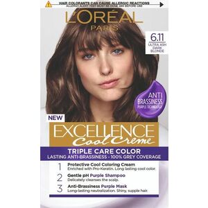 L'Oréal Paris Excellence Cool Creme Permanentná farba 6.11 Ultra popolavá tmavá blond vyobraziť