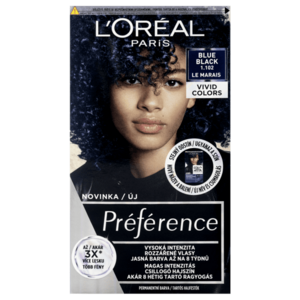 L'Oréal Paris Préférence Vivid Colors permanentná farba vlasov 1.102 Le Marais 150 ml vyobraziť