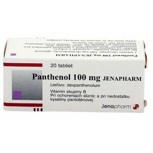Jenapharm Panthenol 100 mg 20 tabliet vyobraziť