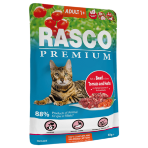 RASCO Kapsička Premium Adult hovädzia s paradajkami a bylinkami 85 g vyobraziť