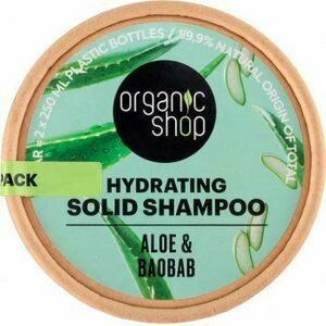 Organic Shop Hydratačný tuhý šampón Aloe a baobab 60 g vyobraziť
