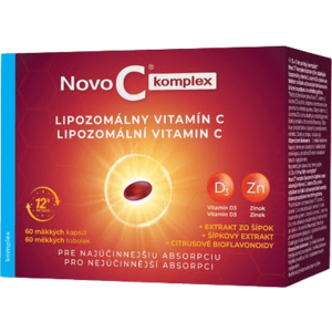 Novo C KOMPLEX Lipozomálny vitamín C s vitamínom D3 a zinkom 60 mäkkých kapsúl vyobraziť