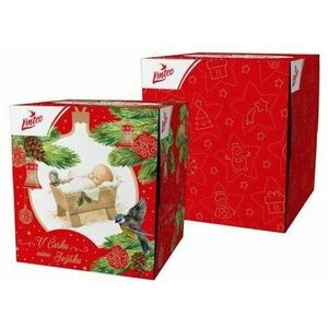 Linteo Papierové vreckovky Linteo BOX, 3 vrstvové - Vianočný design 60 ks vyobraziť