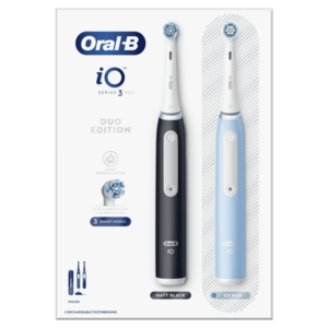 Oral-B iO 3 Dual Pack Black & Blue Elektrické zubné kefky 2 ks vyobraziť