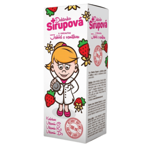 Doktorka Sirupová s príchuťou jahôd s vanilkou 100 ml vyobraziť