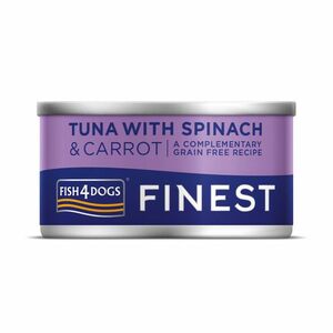 Fish4Dogs Konzerva pre psov Finest tuniak s mrkvou a špenátom 85 g vyobraziť