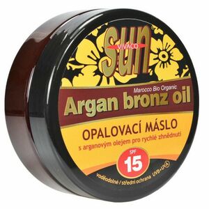 Vivaco Opaľovacie maslo s arganovým olejom pre rýchle zhnednutie SPF15 200 ml vyobraziť