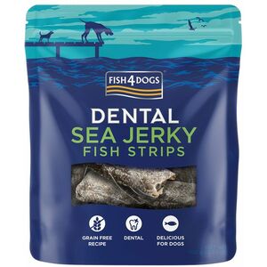 FISH4DOGS Dentálne pamlsky pre psov morská ryba - prúžky 100 g vyobraziť