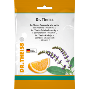 Dr.Theiss Šalviové cukríky s pomarančom + vitamín C 75 g vyobraziť