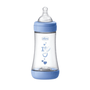 Chicco Fľaša dojčenská Perfect5 silikón, modrá 240 ml vyobraziť
