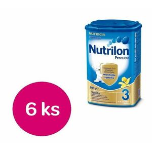 Nutrilon 3 Pronutra Vanilka 800g Akcia 5+1ks zdarma 6 x 800 g vyobraziť