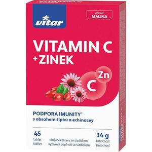 REVITAL Vitamín C + Zn + šípka 45 tabliet vyobraziť