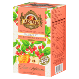 BASILUR Fruit Raspberry ovocný čaj 20 vrecúšok vyobraziť