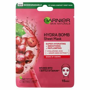 GARNIER Skin Naturals Hydra Bomb Textilná maska s výťažkom z hrozna 28 g vyobraziť
