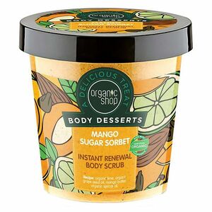 ORGANIC SHOP Body Desserts Antioxidačný telový peeling Mangový cukrový sorbet 450 ml vyobraziť