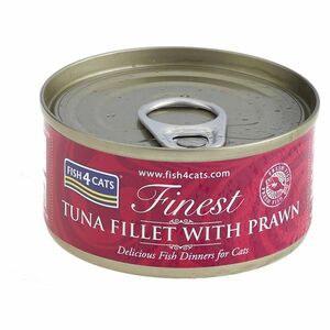 FISH4CATS Konzerva pre mačky Finest tuniak s krevetami 70 g vyobraziť