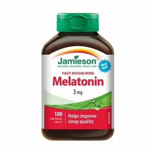 JAMIESON Melatonin 3 mg 100 tabliet pod jazyk vyobraziť