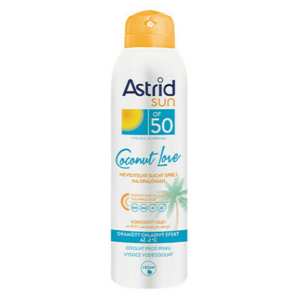 ASTRID Neviditeľný suchý sprej na opaľovanie OF 50 Coconut Love 150 ml vyobraziť